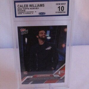 CALEB WILLIAMS 2024 Topps Now #D1 ROOKIE GEM MINT 10